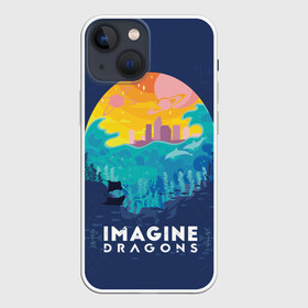 Чехол для iPhone 13 mini с принтом Imagine Dragons в Новосибирске,  |  | alternative | believer | demons | dragons | imagines | imagining | interscope | kid | korner | radioactive | records | альтернативный рок | имеджин драгонс | инди | поп | электроник
