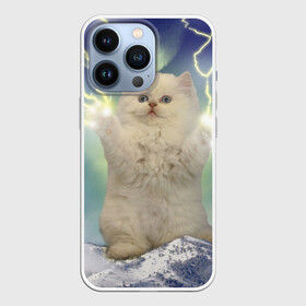 Чехол для iPhone 13 Pro с принтом Грозовой Котик в Новосибирске,  |  | cat | cats | memes | гроза | грозовой | грозовой кошак | животные | кот | котенок | котик | котята | кошак | кошка | мем | мемы | молнии | молния | прикол | прикольные