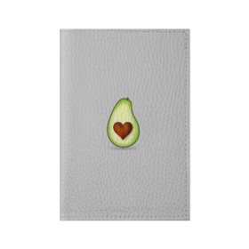 Обложка для паспорта матовая кожа с принтом Авокадо сердечко в Новосибирске, натуральная матовая кожа | размер 19,3 х 13,7 см; прозрачные пластиковые крепления | Тематика изображения на принте: авокадо | авокадо с сердечком | авокадо сердечко | авокадо сердце | авокадо эмоции | сердечко | четыре | четыре авокадо