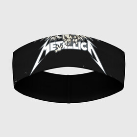 Повязка на голову 3D с принтом Металлика Metallica в Новосибирске,  |  | heavy | heavy metal | metal | metalica | metallica | trash metal | джеймс | кирк | ларс | мастейн | метал | металика | металл | металлика | музыка | ньюстед | рок | трухильо | ульрихт | хеви | хэви | хэммет | хэтфилд