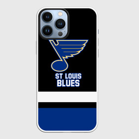 Чехол для iPhone 13 Pro Max с принтом Сент Луис Блюз в Новосибирске,  |  | blues | hockey | nhl | st. louis | st. louis blues | usa | блюз | нхл | сент луис | сент луис блюз | спорт | сша | хоккей | шайба