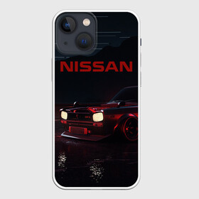 Чехол для iPhone 13 mini с принтом NISSAN | НИССАН в Новосибирске,  |  | 2020 | 350z | 370z | almera | armada | auto | cube | gt r | juke | micra | murano | navara | nissan | primera | qashqai | skyl | sport | terrano | x trail | авто | автомобиль | автомобильные | бренд | марка | машины | ниссан | спорт