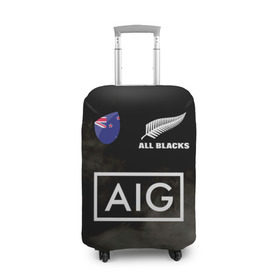 Чехол для чемодана 3D с принтом ALL BLACKS в Новосибирске, 86% полиэфир, 14% спандекс | двустороннее нанесение принта, прорези для ручек и колес | all blacks | new zealandd | rugby | новая зеландия | олл блэкс | регби | хака