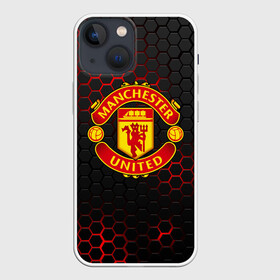 Чехол для iPhone 13 mini с принтом МАНЧЕСТЕР ЮНАЙТЕД | FCMU | MANCHESTER UNITED в Новосибирске,  |  | fc | fcmu | football | football club | manchester united | red devils | sport | красные дьяволы | манчестер юнайтед | спорт | фк | фкмю | футбол | футбольный клуб