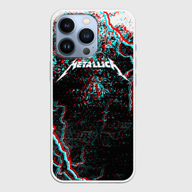 Чехол для iPhone 13 Pro с принтом METALLICA GLITCH STORM в Новосибирске,  |  | Тематика изображения на принте: metallica | rock | джеймс хэтфилд | джейсон ньюстед | дэйв мастейн | кирк хэмметт | клифф бёртон | ларс ульрих | металлика | музыка | роберт трухильо | рок