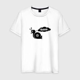 Мужская футболка хлопок с принтом Турбина улитка в Новосибирске, 100% хлопок | прямой крой, круглый вырез горловины, длина до линии бедер, слегка спущенное плечо. | bmw | garett | garret | garrett | honda | japan tuning | jdm | lexus | nissan | pshh | snail | sti | supra | toyota | turbine | turbo | автотюнинг | гаретт | гаррет | гарретт | давление | прикол | пшш | турбина | турбояма | улитка