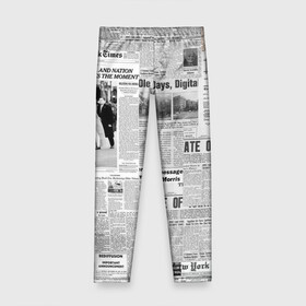 Детские леггинсы 3D с принтом Газета Newspaper в Новосибирске, полиэстер 85%, спандекс 15% | эластичный пояс, зауженный крой | america | americans | chicago | new york times | newspaper | newspapers | tribune | wahintgon post | американские | газета | газетная | газеты | из газет | модная | модный | сша | трибьют
