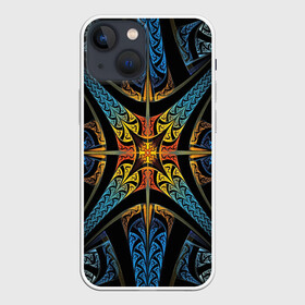 Чехол для iPhone 13 mini с принтом FRACTAL 2020 в Новосибирске,  |  | abstract | abstraction | color | fractal | geometry | paitnt | polygon | polygonal | psy | абстракция | геометрия | краски | неоновые | полигоны | психоделика | фрактал