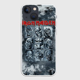 Чехол для iPhone 13 mini с принтом Iron Maiden в Новосибирске,  |  | 80s | hardrock | heavy | iron | maiden | metal | pop | steve harris | the final frontier | uk | айрон | группа | железная дева | метал | мэйден | хеви