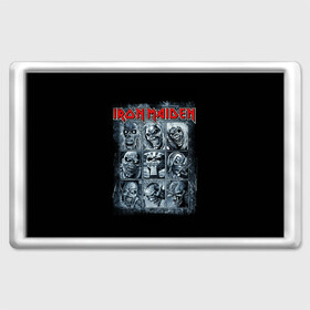 Магнит 45*70 с принтом Iron Maiden в Новосибирске, Пластик | Размер: 78*52 мм; Размер печати: 70*45 | 80s | hardrock | heavy | iron | maiden | metal | pop | steve harris | the final frontier | uk | айрон | группа | железная дева | метал | мэйден | хеви