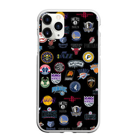 Чехол для iPhone 11 Pro матовый с принтом NBA Pattern в Новосибирске, Силикон |  | Тематика изображения на принте: basketball | boston celtics | brooklyn nets | nba | new york knicks | philadel | toronto raptors | баскетбол | бостон селтикс | бруклин нетс | нба | нью йорк никс | спорт | торонто рэпторс | филадельфия 76ерс