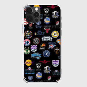 Чехол для iPhone 12 Pro Max с принтом NBA Pattern в Новосибирске, Силикон |  | Тематика изображения на принте: basketball | boston celtics | brooklyn nets | nba | new york knicks | philadel | toronto raptors | баскетбол | бостон селтикс | бруклин нетс | нба | нью йорк никс | спорт | торонто рэпторс | филадельфия 76ерс
