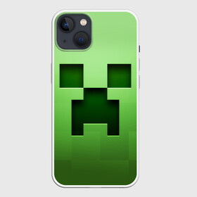 Чехол для iPhone 13 с принтом MINECRAFT в Новосибирске,  |  | block | creeper | cube | minecraft | pixel | блок | геометрия | крафт | крипер | кубики | майнкрафт | пиксели