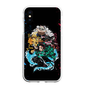 Чехол для iPhone XS Max матовый с принтом KIMETSU NO YAIBA в Новосибирске, Силикон | Область печати: задняя сторона чехла, без боковых панелей | demon slayer | demon slayer: kimetsu no yaiba | kimetsu | kimetsu no yaiba | nezuko | shinobu | slayer | tanjiro | клинок рассекающий демонов | незуко | танджиро | шинобу кочо