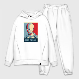 Мужской костюм хлопок OVERSIZE с принтом Один Удар в Новосибирске,  |  | one punch man | onepunchman | oppai | saitama | ван панч мен | ванпанчмен | макото миядзаки | сайтама | человек один удар