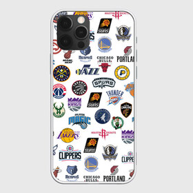 Чехол для iPhone 12 Pro Max с принтом NBA Pattern в Новосибирске, Силикон |  | Тематика изображения на принте: basketball | boston celtics | brooklyn nets | nba | new york knicks | philadel | toronto raptors | баскетбол | бостон селтикс | бруклин нетс | нба | нью йорк никс | спорт | торонто рэпторс | филадельфия 76ерс