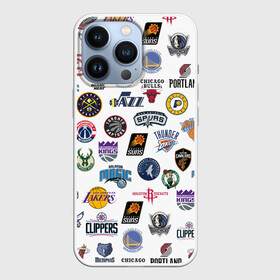 Чехол для iPhone 13 Pro с принтом NBA Pattern | НБА Паттерн в Новосибирске,  |  | basketball | boston celtics | brooklyn nets | nba | new york knicks | philadel | toronto raptors | баскетбол | бостон селтикс | бруклин нетс | нба | нью йорк никс | спорт | торонто рэпторс | филадельфия 76ерс
