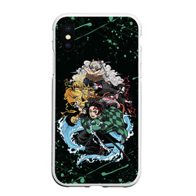 Чехол для iPhone XS Max матовый с принтом KIMETSU NO YAIBA в Новосибирске, Силикон | Область печати: задняя сторона чехла, без боковых панелей | demon slayer | kimetsu no yaiba | nezuko | shinobu | slayer | tanjiro | zenitsu | гию томиока | зенитцу | иноске хашибира | клинок рассекающий демонов | незуко | танджиро | шинобу кочо