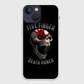 Чехол для iPhone 13 mini с принтом Five Finger Death Punch в Новосибирске,  |  | 5fdp | death | ffdp | finger | five | five finger death punch | punch | грув метал