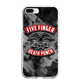 Чехол для iPhone 7Plus/8 Plus матовый с принтом Five Finger Death Punch в Новосибирске, Силикон | Область печати: задняя сторона чехла, без боковых панелей | Тематика изображения на принте: 5fdp | death | ffdp | finger | five | five finger death punch | punch | грув метал