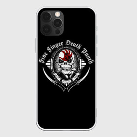 Чехол для iPhone 12 Pro Max с принтом Five Finger Death Punch в Новосибирске, Силикон |  | Тематика изображения на принте: 5fdp | death | ffdp | finger | five | five finger death punch | punch | грув метал