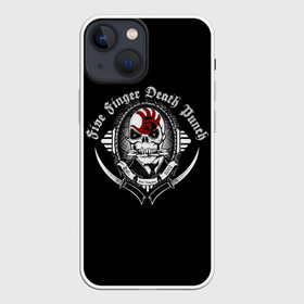 Чехол для iPhone 13 mini с принтом Five Finger Death Punch в Новосибирске,  |  | 5fdp | death | ffdp | finger | five | five finger death punch | punch | грув метал