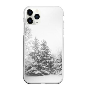 Чехол для iPhone 11 Pro Max матовый с принтом Winter Storm в Новосибирске, Силикон |  | Тематика изображения на принте: winter | белый | деревья | ели | ель | заснеженный | зима | зимний | искусство | лес | природа | снег | снежная | текстура | текстуры | шторм