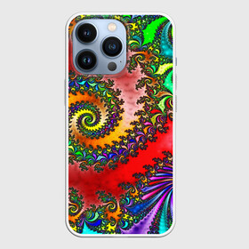 Чехол для iPhone 13 Pro с принтом ФРАКТАЛЬНЫЙ УЗОР в Новосибирске,  |  | abstract | abstraction | color | fractal | geometry | paitnt | polygon | polygonal | psy | абстракция | геометрия | краски | неоновые | полигоны | психоделика | фрактал