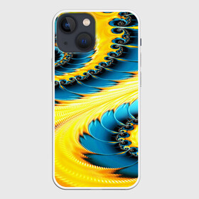 Чехол для iPhone 13 mini с принтом ABSTRACT EXCLUSIVE в Новосибирске,  |  | abstract | abstraction | color | fractal | geometry | paitnt | polygon | polygonal | psy | абстракция | геометрия | краски | неоновые | полигоны | психоделика | фрактал