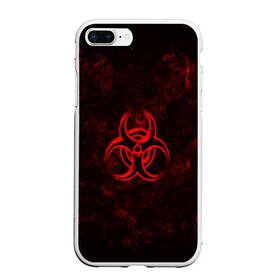 Чехол для iPhone 7Plus/8 Plus матовый с принтом BIOHAZARD в Новосибирске, Силикон | Область печати: задняя сторона чехла, без боковых панелей | biohazard | biohazard 7 | crocodile | fang | game | hand | monster | new umbrella | resident evil | resident evil 7 | umbrella | umbrella corp | umbrella corporation | zombie | обитель