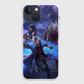 Чехол для iPhone 13 mini с принтом DEVIL MAY CRY | ДЕВИЛ МАЙ КРАЙ (Z) в Новосибирске,  |  | Тематика изображения на принте: dante | devil may cry | devil may cry 5 | dmc | game | hell | play | sword | ад | данте | игры | меч