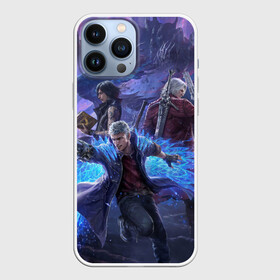 Чехол для iPhone 13 Pro Max с принтом DEVIL MAY CRY | ДЕВИЛ МАЙ КРАЙ (Z) в Новосибирске,  |  | Тематика изображения на принте: dante | devil may cry | devil may cry 5 | dmc | game | hell | play | sword | ад | данте | игры | меч