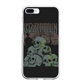 Чехол для iPhone 7Plus/8 Plus матовый с принтом Led Zeppelin в Новосибирске, Силикон | Область печати: задняя сторона чехла, без боковых панелей | john paul jones | music | блюз | джимми пейдж | джон пол джонс | метал | роберт плант | рок | фолк | хард | хеви