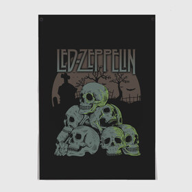 Постер с принтом Led Zeppelin в Новосибирске, 100% бумага
 | бумага, плотность 150 мг. Матовая, но за счет высокого коэффициента гладкости имеет небольшой блеск и дает на свету блики, но в отличии от глянцевой бумаги не покрыта лаком | john paul jones | music | блюз | джимми пейдж | джон пол джонс | метал | роберт плант | рок | фолк | хард | хеви