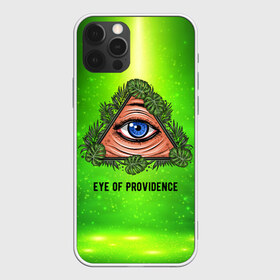 Чехол для iPhone 12 Pro Max с принтом Всевидящее око в Новосибирске, Силикон |  | Тематика изображения на принте: всевидящее око | глаз | за тобой наблюдают | заговор | зрачок | креатив | листва | листья | масон | масоны | наблюдение | сговор | треугольник
