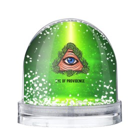 Снежный шар с принтом Всевидящее око в Новосибирске, Пластик | Изображение внутри шара печатается на глянцевой фотобумаге с двух сторон | всевидящее око | глаз | за тобой наблюдают | заговор | зрачок | креатив | листва | листья | масон | масоны | наблюдение | сговор | треугольник