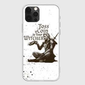 Чехол для iPhone 12 Pro Max с принтом ВЕДЬМАКУ ЗАПЛАТИТЕ в Новосибирске, Силикон |  | geralt | the witcher | the witcher wild hunt | witcher | wolf | ведьмак | ведьмак 3 | волк | геральт | охотник