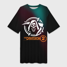 Платье-футболка 3D с принтом The Division 2 Logo в Новосибирске,  |  | extremis malis | logo | new york | shd agent | the division 2 | the division logo | tom clancys the division