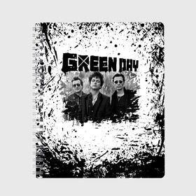 Тетрадь с принтом GreenDay в Новосибирске, 100% бумага | 48 листов, плотность листов — 60 г/м2, плотность картонной обложки — 250 г/м2. Листы скреплены сбоку удобной пружинной спиралью. Уголки страниц и обложки скругленные. Цвет линий — светло-серый
 | billie joe armstrong | greenday | rock | альтернативный | билли джо армстронг | гриндей | зеленый день | майк дёрнт | музыка | панк рок | поп панк | рок | тре кул