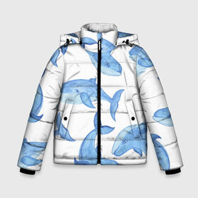 Зимняя куртка для мальчиков 3D с принтом Косяк китов в Новосибирске, ткань верха — 100% полиэстер; подклад — 100% полиэстер, утеплитель — 100% полиэстер | длина ниже бедра, удлиненная спинка, воротник стойка и отстегивающийся капюшон. Есть боковые карманы с листочкой на кнопках, утяжки по низу изделия и внутренний карман на молнии. 

Предусмотрены светоотражающий принт на спинке, радужный светоотражающий элемент на пуллере молнии и на резинке для утяжки | Тематика изображения на принте: арт | карандашом | кит | киты | красками | море | моря | океан | океаны | под водой | рисунок