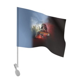 Флаг для автомобиля с принтом The Division 2 в Новосибирске, 100% полиэстер | Размер: 30*21 см | extremis malis | logo | new york | shd agent | the division 2 | the division logo | tom clancys the division