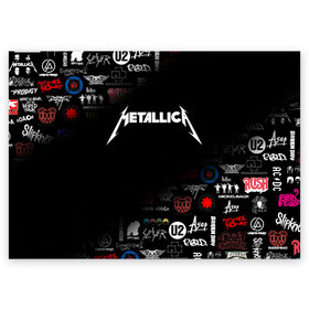Поздравительная открытка с принтом Metallica | Металлика (Z) в Новосибирске, 100% бумага | плотность бумаги 280 г/м2, матовая, на обратной стороне линовка и место для марки
 | james alan hetfield | джеймс хетфилд | кирк хэмметт | ларс ульрих | металлика | музыка | роберт трухильо | трэш метал | хеви метал