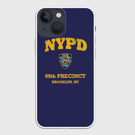 Чехол для iPhone 13 mini с принтом Бруклин 9 9 департамент NYPD в Новосибирске,  |  | 99 | brooklyn 99 | police | бруклин | бруклин 9 9 | девять девять | департамент | джейк | джеффордс | значок | логотип | нью йорк | перальта | сериал | терри | чарльз бойл