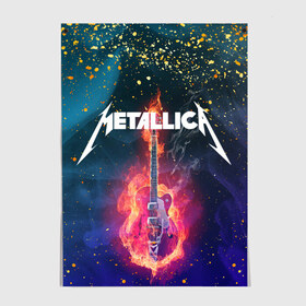 Постер с принтом Metallica(+спина) в Новосибирске, 100% бумага
 | бумага, плотность 150 мг. Матовая, но за счет высокого коэффициента гладкости имеет небольшой блеск и дает на свету блики, но в отличии от глянцевой бумаги не покрыта лаком | james alan hetfield | rock | джеймс хетфилд | кирк хэмметт | ларс ульрих | металлика | музыка | роберт трухильо | рок | трэш метал | хеви метал