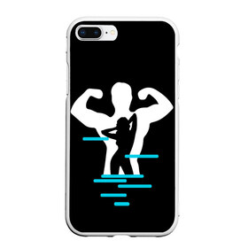 Чехол для iPhone 7Plus/8 Plus матовый с принтом титан в Новосибирске, Силикон | Область печати: задняя сторона чехла, без боковых панелей | crossfit | sport | бодибилдинг | зал | мужчина | мускулы | мышцы | сила | спорт | фитнес