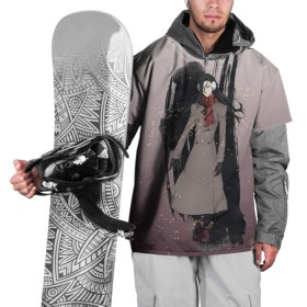 Накидка на куртку 3D с принтом Мори Огай в Новосибирске, 100% полиэстер |  | bungou stray dogs | аниме | мори огай | мори огай великий из бродячих псов