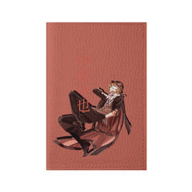Обложка для паспорта матовая кожа с принтом Чуя Накахара в Новосибирске, натуральная матовая кожа | размер 19,3 х 13,7 см; прозрачные пластиковые крепления | Тематика изображения на принте: аниме | бродячие псы | чуя накахара