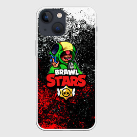 Чехол для iPhone 13 mini с принтом Brawl Stars:LEON в Новосибирске,  |  | 8 bit | bibi | brawl stars | brock | bull | crow | dinomike | el primo | leon | mobile game | nita | poko | ricochet | stars | tara | бравл старс | ворон | леон | мобильные игры