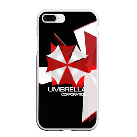 Чехол для iPhone 7Plus/8 Plus матовый с принтом UMBRELLA CORP в Новосибирске, Силикон | Область печати: задняя сторона чехла, без боковых панелей | biohazard | biohazard 7 | crocodile | fang | game | hand | monster | new umbrella | resident evil | resident evil 7 | umbrella | umbrella corp | umbrella corporation | zombie | обител