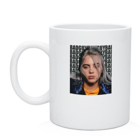 Кружка с принтом Billie Eilish (со спиной) в Новосибирске, керамика | объем — 330 мл, диаметр — 80 мм. Принт наносится на бока кружки, можно сделать два разных изображения | ailish | billi | billie eilish | bury a friend | copycat | crown | dont smile at me | lovely | music | my boy | party favor | pop | били | билли айлиш | музыка | певица | поп | эйлиш